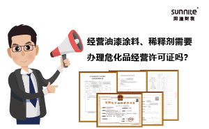 經(jīng)營油漆涂料、稀釋劑需要辦理危化品經(jīng)營許可證嗎？
